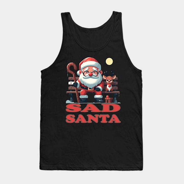 Sad Santa Tank Top by Artilize